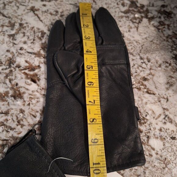 Leather Gloves Black Size 4 - Picture 5 of 7